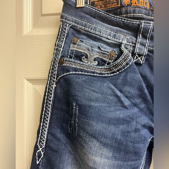 Rock Revival Men's Collector’s Edition Baldwen Jeans “R” Embroidered Back SZ 30 - Picture 6 of 6